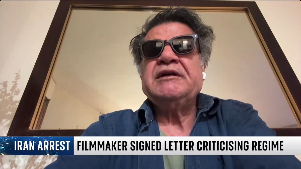 Iranian filmmaker Jafar Panahi tells Dominic Waghorn that the Iranian government "is ready to do anything to survive". His colleague Mehdi Mahmoudian, who worked on Panahi's film It Was Just An Accident, has been arrested for signing a letter criticising the regime. 📺 Sky 501