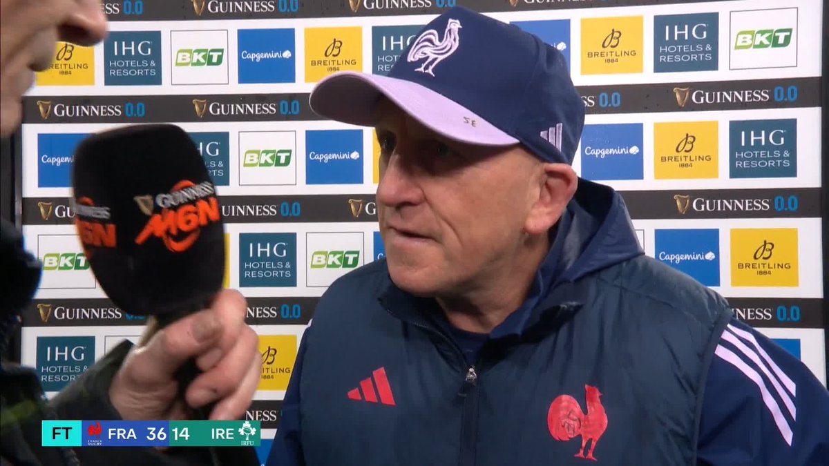 "A joy to watch" 😉 Shaun Edwards believes France were fully deserving of their win over Ireland 🇫🇷 Guinness Men's Six Nations