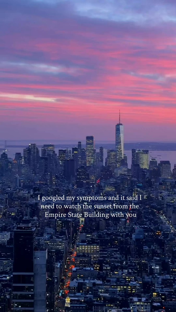 Sunsets are best seen from up here.