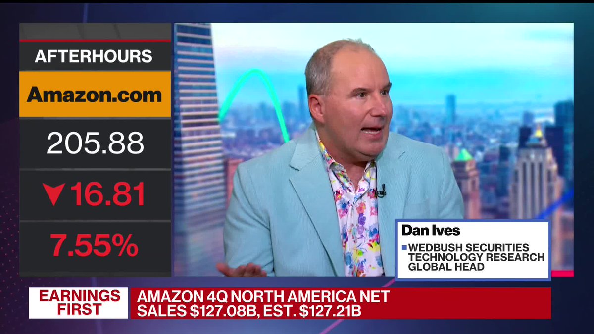 .Dan Ives of Wedbush Securities says he's never seen a structural software stock selloff like this in 25 years, but he's still bullish on tech stocks. He speaks on "Bloomberg The Close"