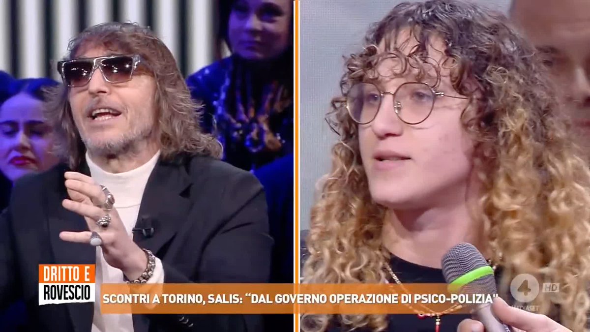 "Lei dice che in Italia c'è la repressione ma ora sta dicendo ciò che vuole in una televisione nazionale in prima serata" Giuseppe Cruciani ad Annalisa (attivista) #drittoerovescio