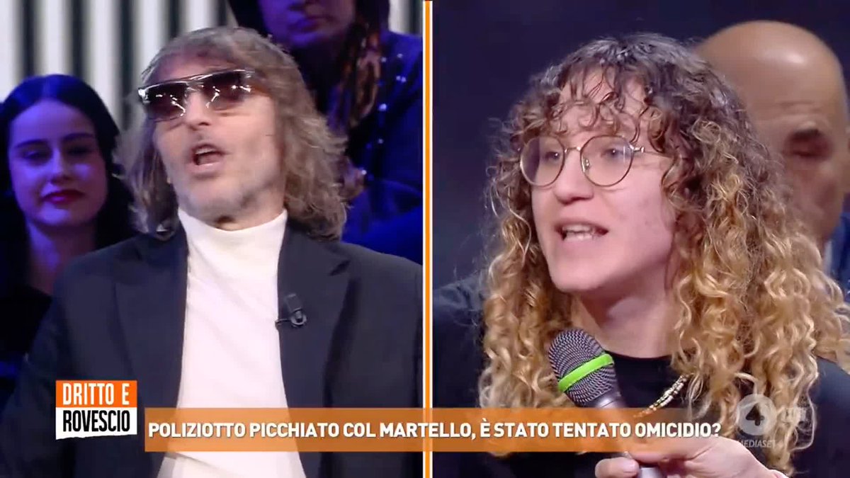 "Volete coprire i violenti a tutti i costi! Fate schifo!" Giuseppe Cruciani ad Annalisa e Luca (attivisti) #drittoerovescio