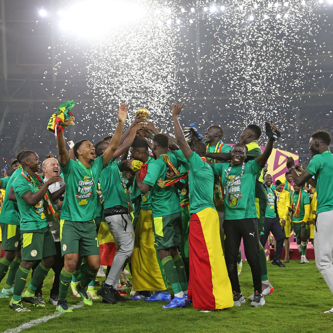 Il y a 4️⃣ ans jour pour jour : Le Sénégal remportait la première 𝑪𝑶𝑼𝑷𝑬 𝑫’𝑨𝑭𝑹𝑰𝑸𝑼𝑬 des Nations de son histoire. 🇸🇳🏆🙌🏿