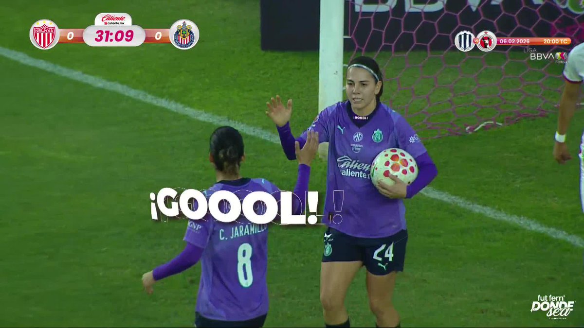 🔥 ¡Con este cabezazo abrió Alicia Cervantes el marcador en Aguascalientes! 👏