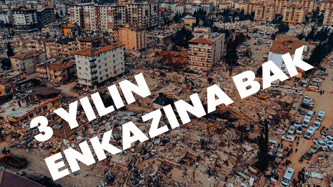 #6Şubat | Üç yılın enkazına bak Maraş merkezli 6 Şubat depremlerinin üzerinden tam 3 sene geçti. İktidar "Türkiye'nin gücüne bak" şiarıyla övünürken sermayeye teşvik, yurttaşa konteyner düştü