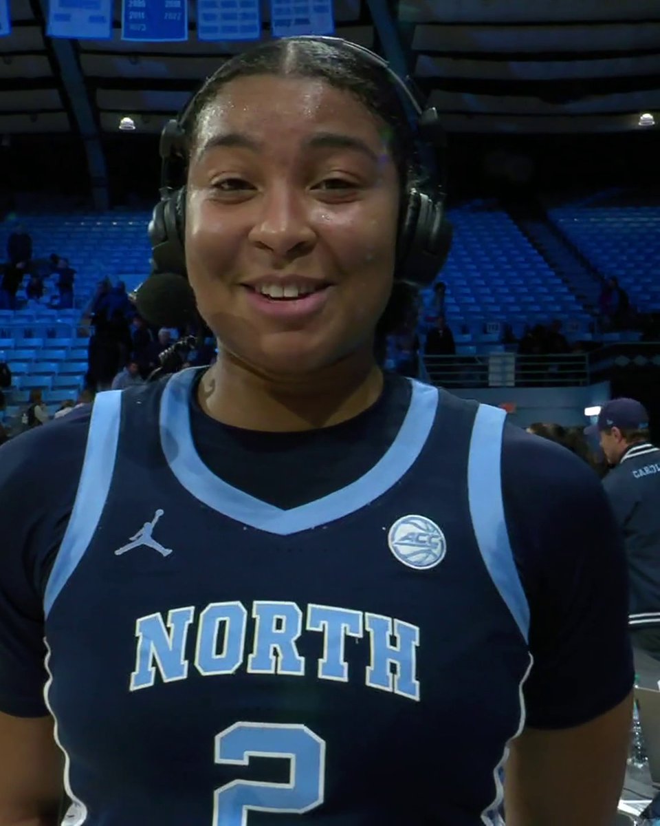 After UNC's win over Clemson, senior Nyla Harris spoke highly of her teammates 🙌