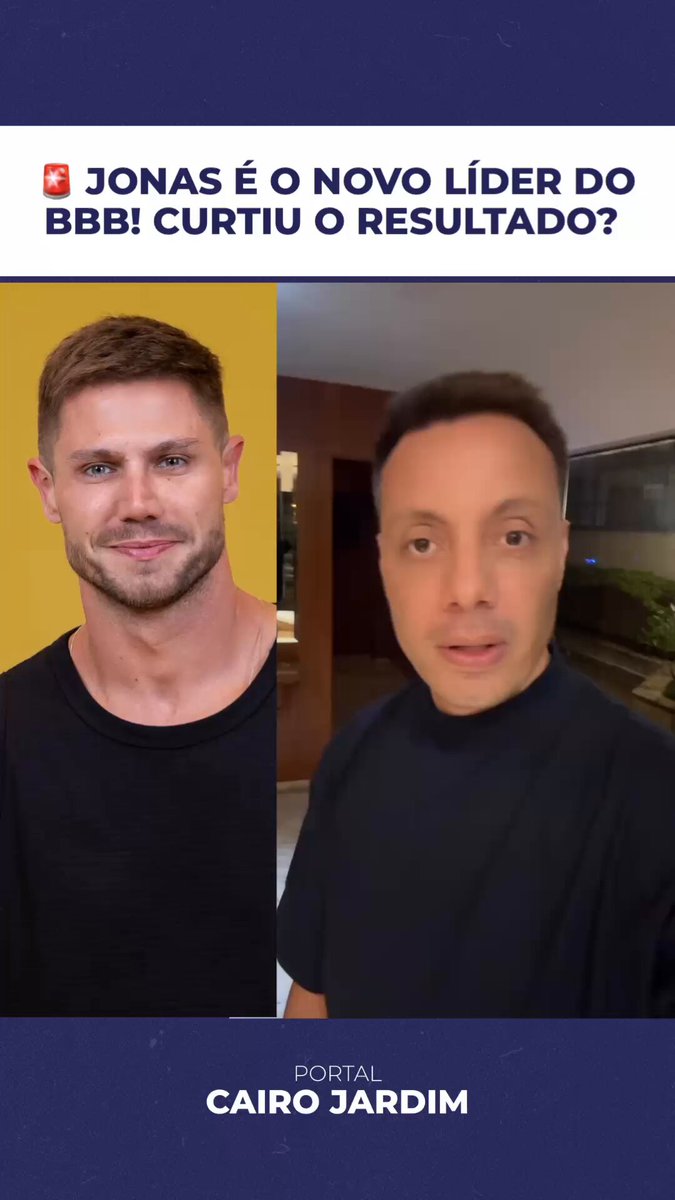 🚨 APÓS SEMANA CONTURBADA JONAS VIRA LÍDER NO BBB! CURTIU?