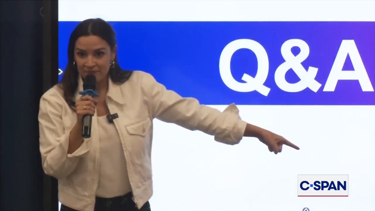AOC: "I've had plenty of situations where I've been under a lot of pressure from Democratic leadership to fold or to not speak up or whatever and I say, look at where I'm from, do you think they are going to let me get away with that."