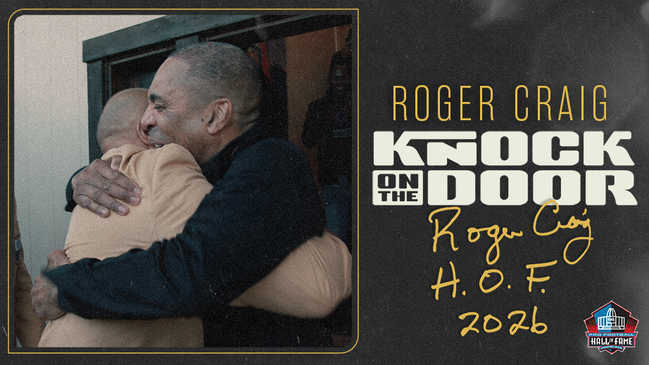 When Roger Craig opened the door, everything changed. See his Hall of Fame moment in “Hall of Fame Knocks: Class of 2026,” on NFL Network, Saturday, Feb. 7, at 10 p.m. EST. Class of 2026 presented by @VisualEdgeIT. San Francisco 49ers NFL NFL Network
