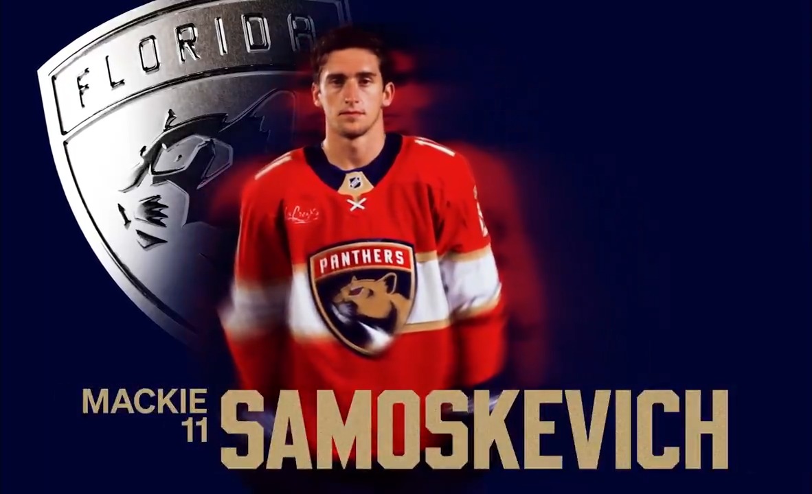 SAMO PUTS THE PUCK IN THE NET