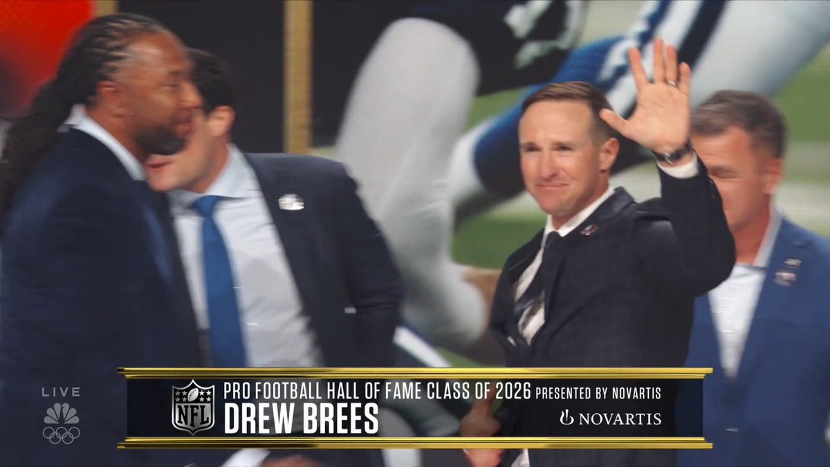 #9, Drew Brees, Hall of Famer. 🐐 📺 NFL Honors on NBC/NFL Network