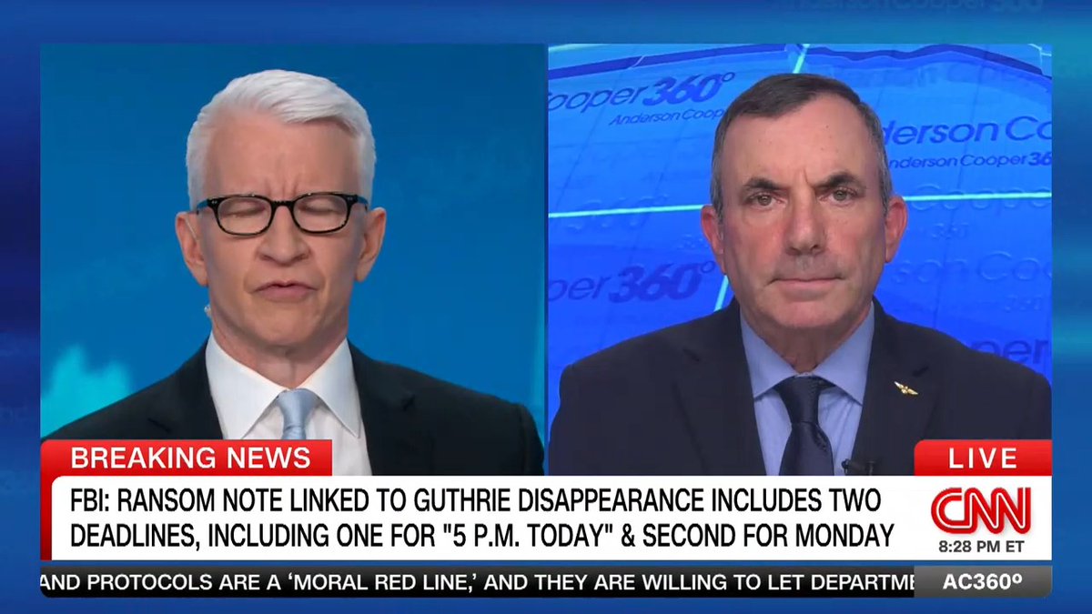 Officials said there's been no communication connected to the purported ransom note linked to the disappearance of Nancy Guthrie. "The fact that there is, at this point, no window for negotiation - very troubling," says retired FBI crisis negotiator Richard Kolko.