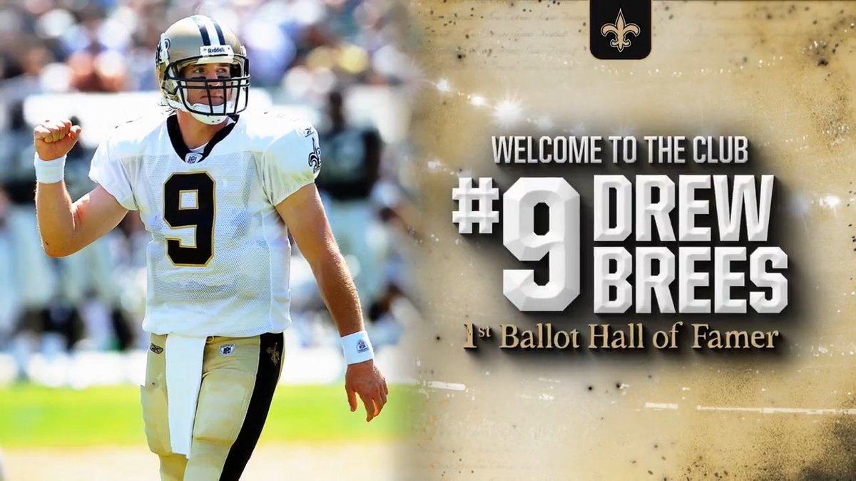 Every generation has its standard. For New Orleans, it wore #9. Pro Football Hall of Fame | Drew Brees