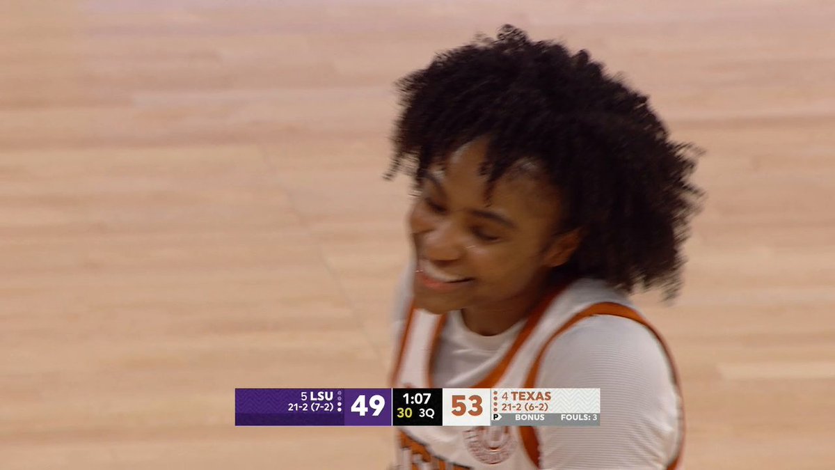 The record is officially Rori Harmon's 🔥 What a way to become the all-time steals leader in Texas history 👏