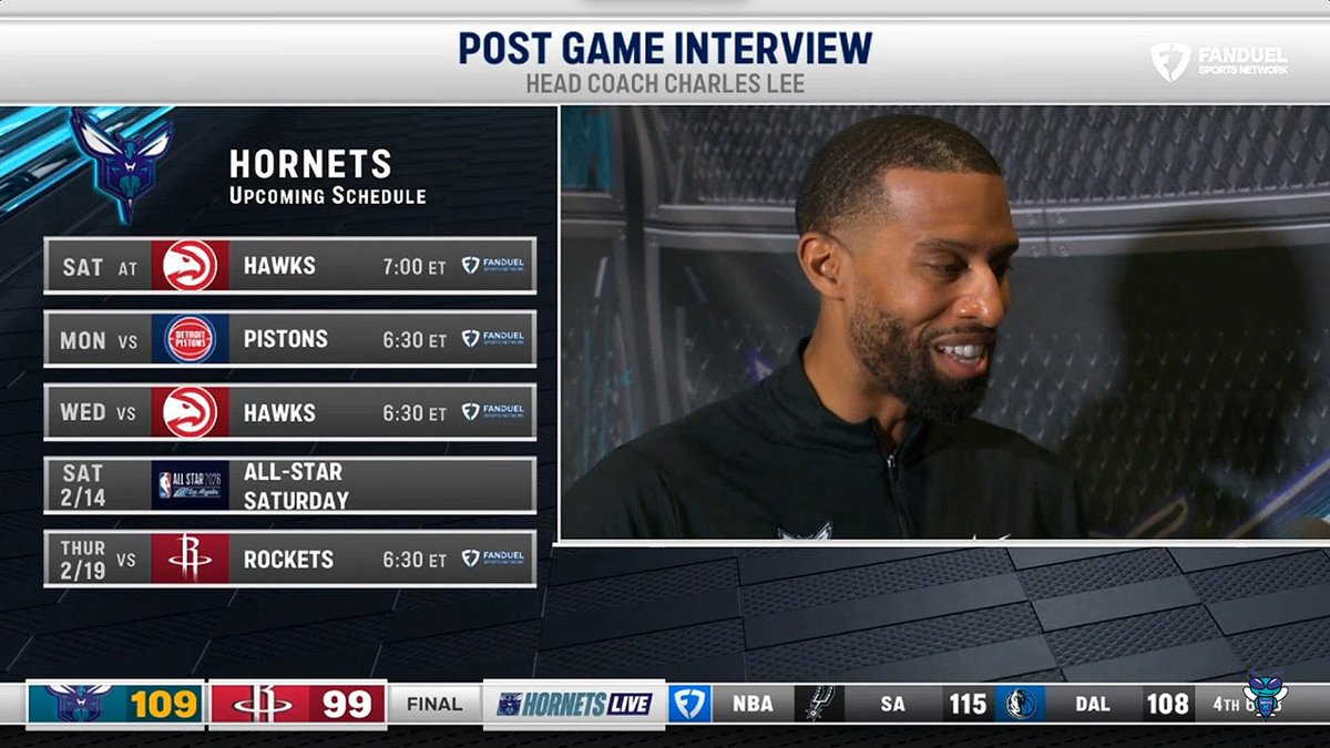 🎙️ Charles Lee on the 8-game win streak and fan pride: "It feels good, but we all understand there's still a lot more work to be done. It's something the fans should be happy about—they should be proud of it. They should see the progress that this team is making, this organization is making... this group comes out every night wanting to compete, and they want to compete for themselves and for the city. It's really cool to see."