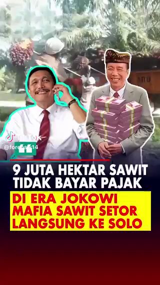 Saya terlalu polos untuk memahami pemutihan pajak ala Luhut. Rupanya "pemutihan pajak" itu artinya "penggelapan pajak" Bayar tapi masuk ke kas pribadi Jokowi Luhut? #MiskinkanJokowiTermulMusnah 9 juta hektare sawit tidak bayar pajak di era Jokowi #MiskinkanJokowiTermulMusnah