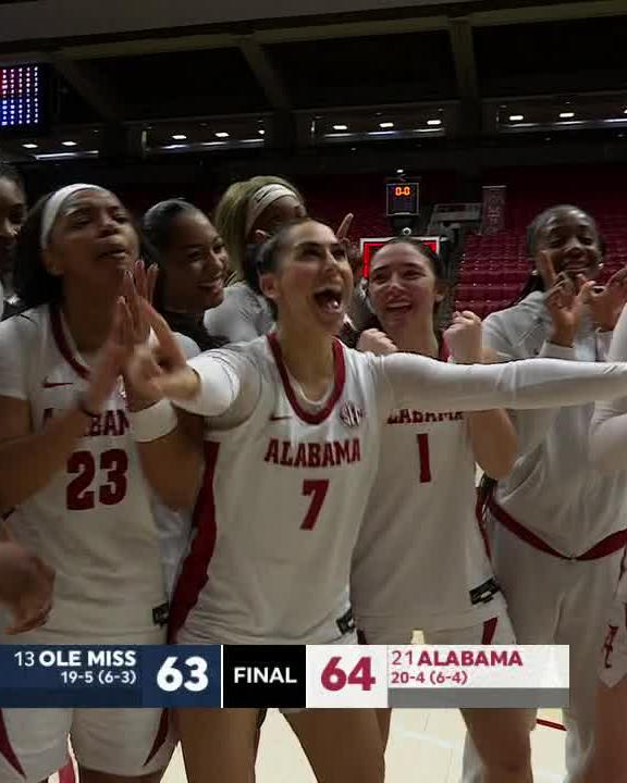 BAMA HANGS ON FOR THE UPSET IN T-TOWN! 🔥 Alabama Women’s Basketball x #SECWBB