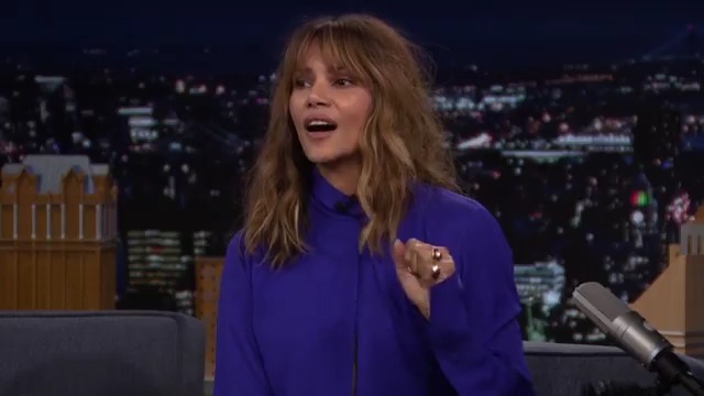 .Halle Berry talks working with @ChrisHemsworth and Mark Ruffalo in their new film Crime 101! #FallonTonight