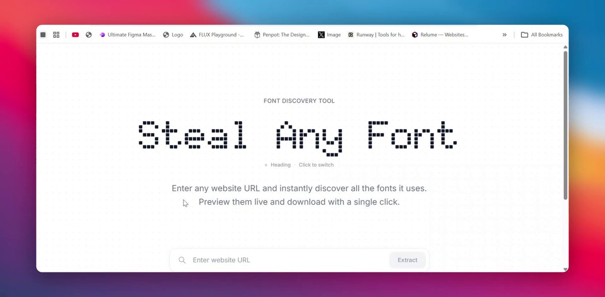 Font-Stealer > get any font from your favourite website in just click and 5-10 seconds > absolutely free link :