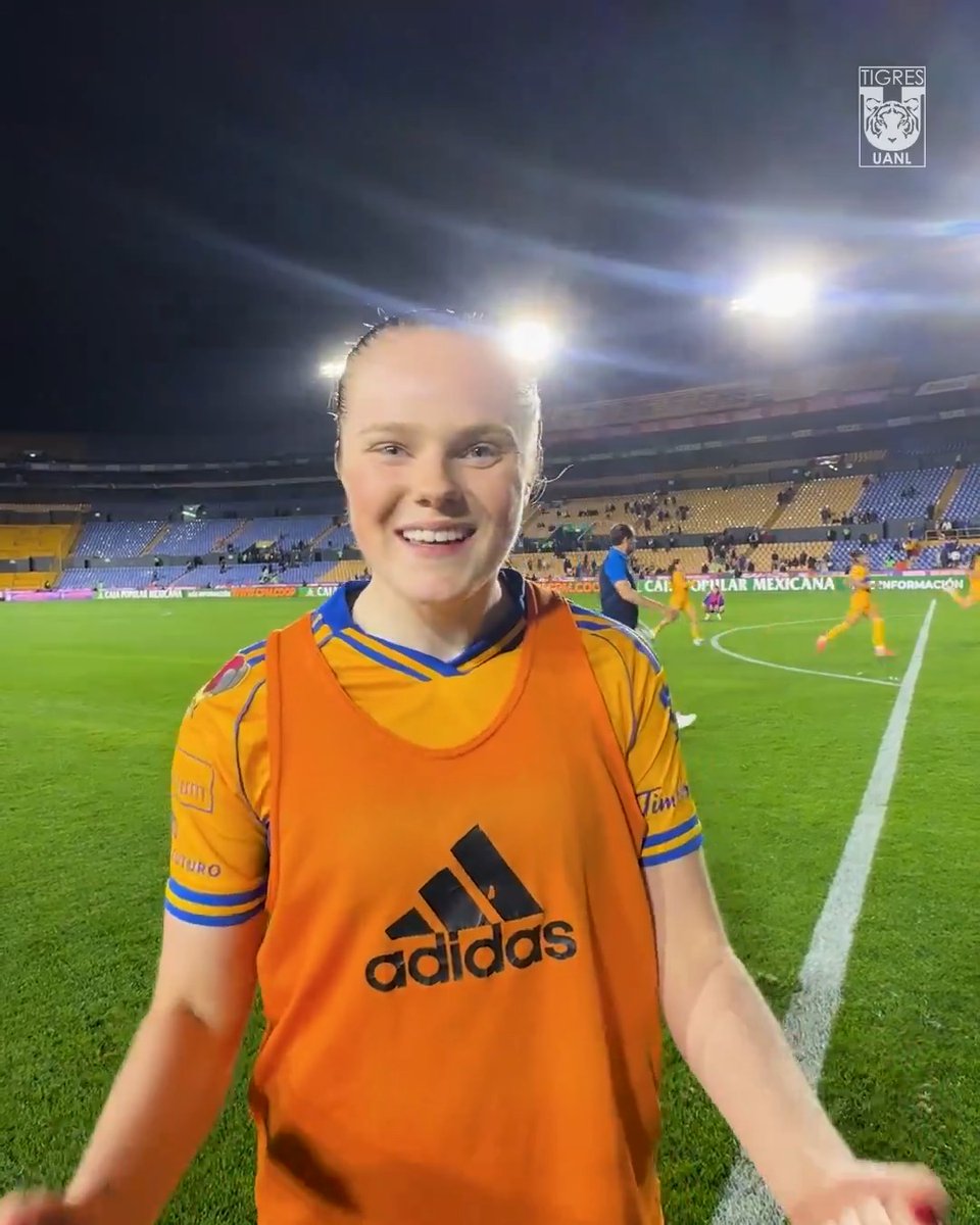 ✨ ¡Emma reacciona a su gol y a su debut en casa! ¡Bonita manera de estrenarte como goleadora de La U de Nuevo León!