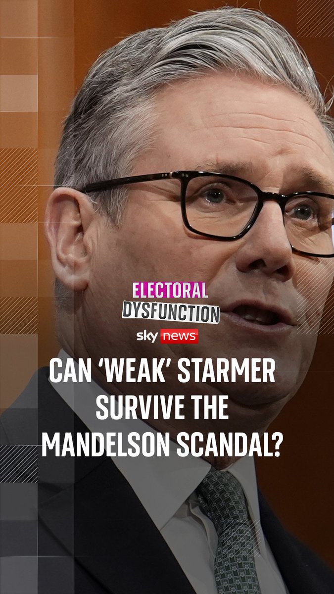 .Beth Rigby asked Keir Starmer about his choice to appoint Peter Mandelson as ambassador of the US and played Harriet Harman and Ruth Davidson his answer in today’s episode of Electoral Dysfunction. The TLDR: they’re not impressed.