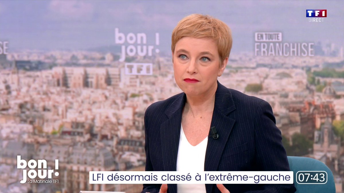 🔴🗣️ "L'extrême gauche, ça existe dans ce pays. C'est Lutte ouvrière, c'est le NPA, c'est pas La France Insoumise. Il y a pour le coup une instrumentalisation politique de la part du ministère de l'Intérieur" : Clémentine Autain 📺 #EnTouteFranchise avec Adrien Gindre