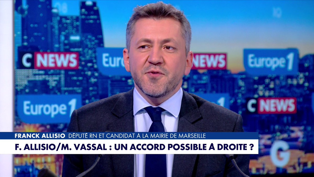 «Marseille reçoit de plein fouet toute l'immigration. Ce qui est sûr avec moi, c'est qu'il n'y aura plus un euro pour toutes les associations qui considèrent Marseille comme le premier port d'accueil de migrant», annonce Franck Allisio, député RN et candidat à la mairie de Marseille, dans #LaGrandeInterview
