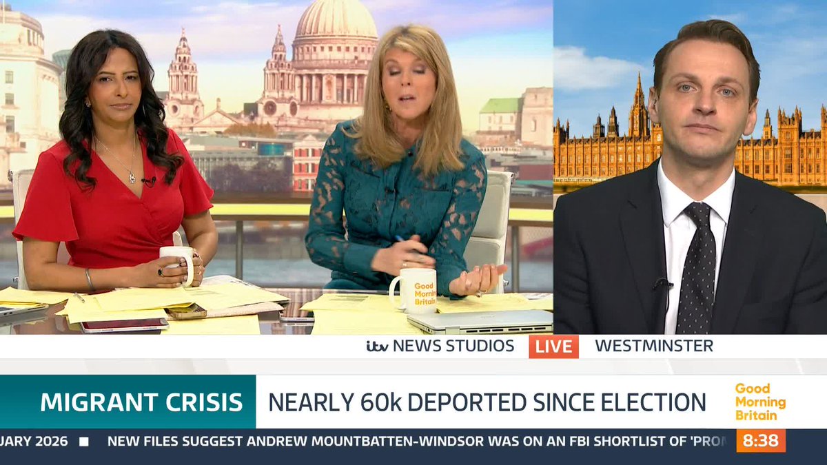 'Is it time for Keir Starmer to go?' Kate Garraway asks Mike Tapp MP. This follows calls for Prime Minister Keir Starmer to resign amid the Lord Mandelson scandal.
