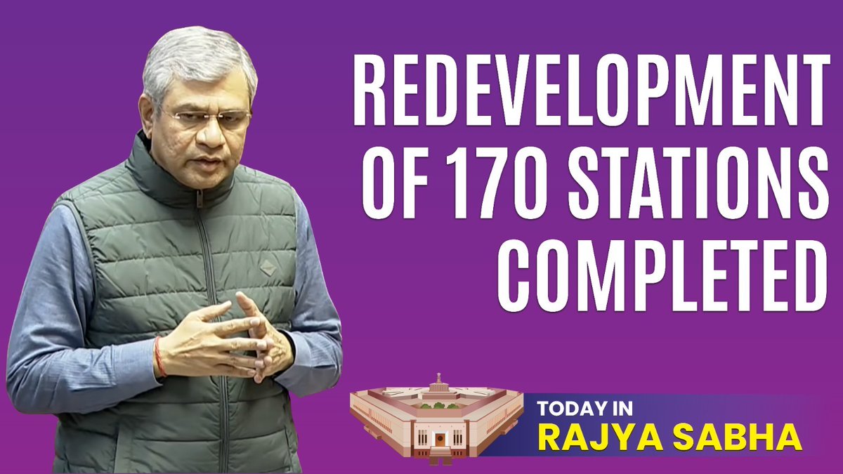 By now about 170 stations have been already completed out of the 1,300 stations that we have taken up, and the progress is very fast: Hon’ble MR Shri Ashwini Vaishnaw