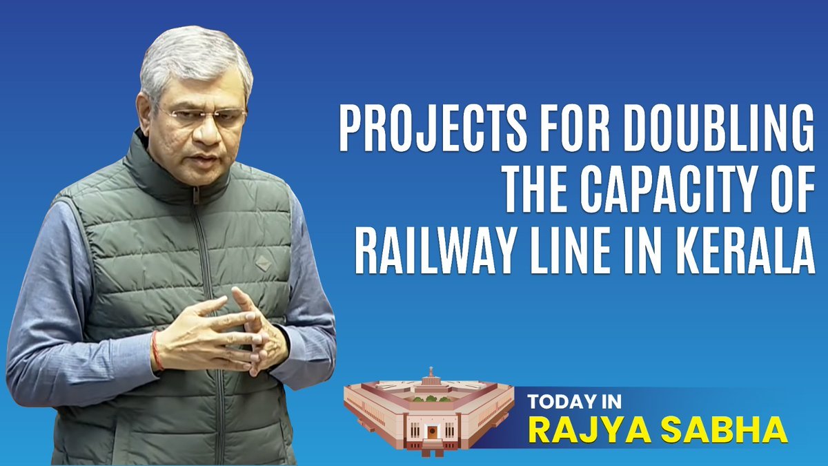 Mangaluru to Shoranur 3rd &amp; 4th line project already the DPR is in progress, LiDAR survey has been completed, alignment is under finalisation, then Shoranur to Coimbatore and Shoranur to Ernakulam, the field survey is completed: Hon’ble MR Shri Ashwini Vaishnaw