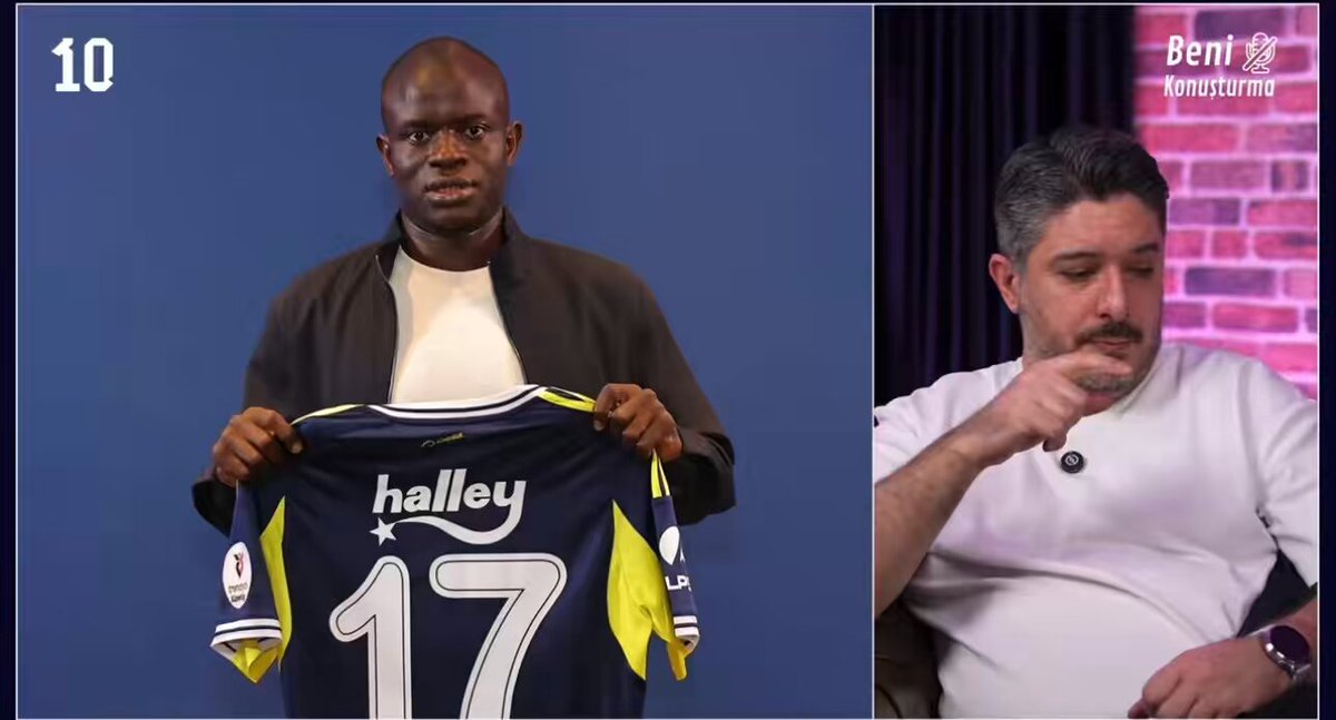 "Kante, gelirinin yarısına geldi. Var mı başka gelirinin yarısına gelen yıldız?"