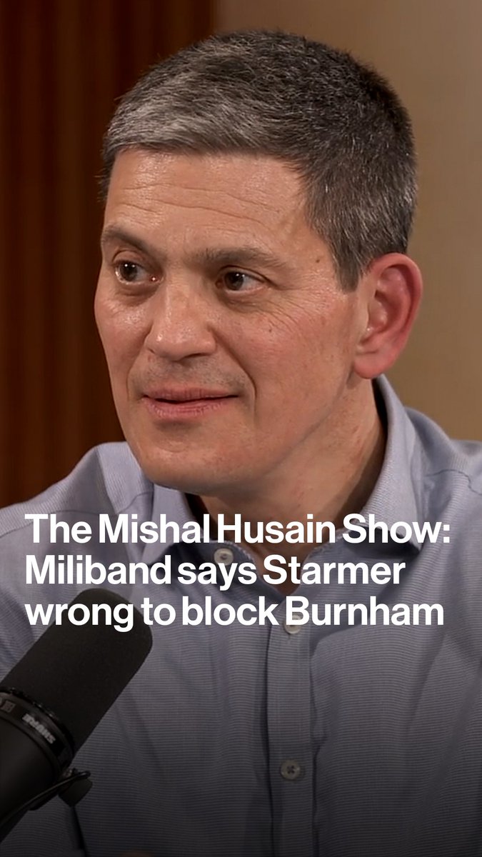 "You want your talented people in the team" President of the IRC and former UK foreign secretary David Miliband tells Mishal Husain that Keir Starmer was wrong to block Andy Burnham from running as an MP in an upcoming by-election Subscribe to The Mishal Husain Show wherever you get your podcasts