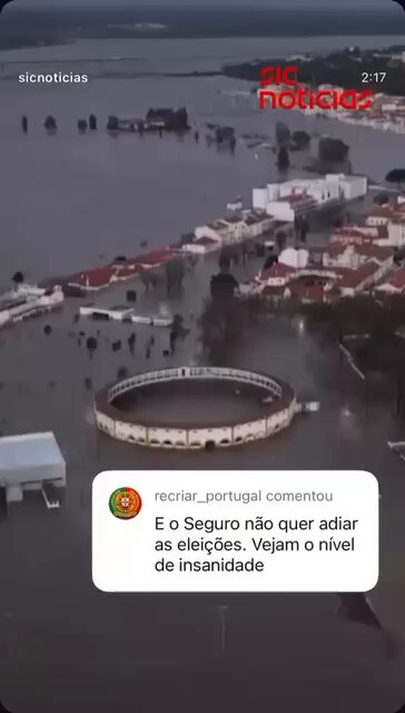 Querem fazer eleições com parte do país em cenário de devastação. Tenho vergonha destes políticos!!!