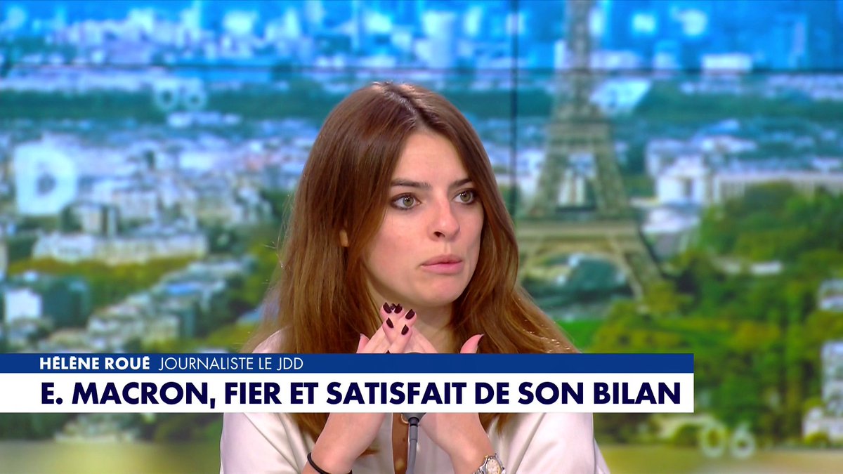 Hélène Roué sur la réaction d'Emmanuel Macron à l'expression «la France de Macron» : «Il rigole de cette tendance, qui n'a rien de drôle, c'est une calamité» dans #MidiNewsWE