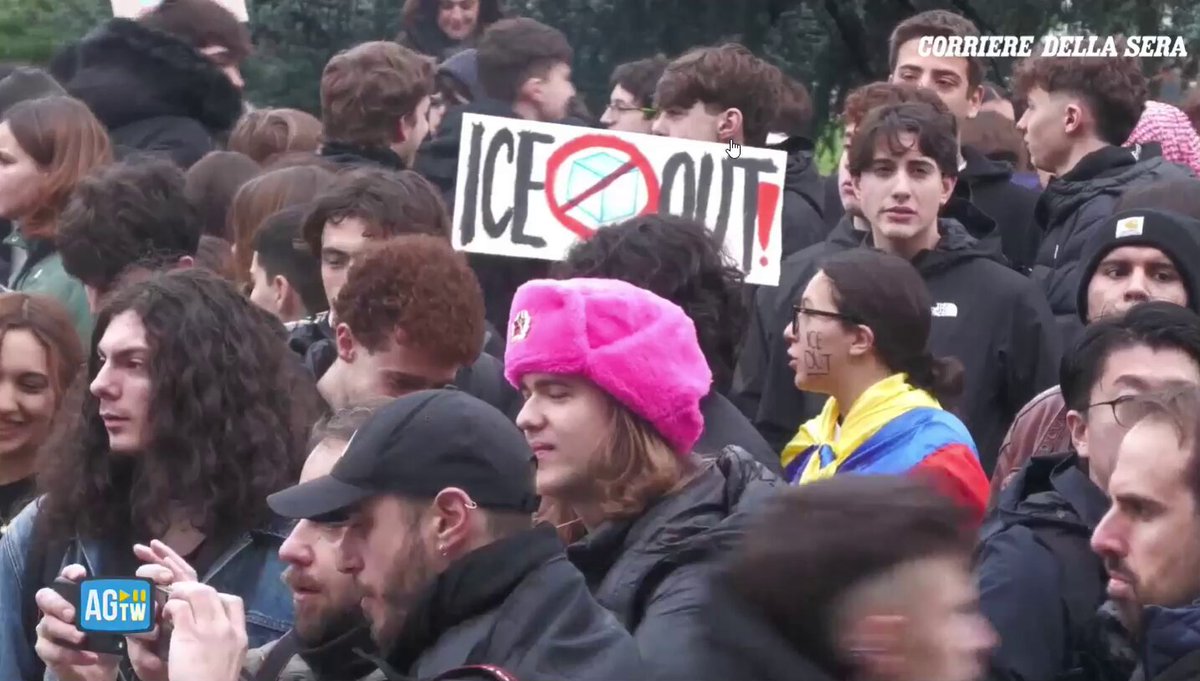 Povere zecche, quanta tristezza. In piazza contro l'ICE 😂😂😂