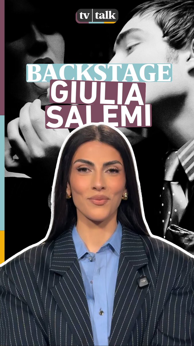 Vediamo se riusciamo a far commentare Carlo Conti... Era chiaro che Giulia non sarebbe scappata ai microfoni del backstage di Stefano Monti (Stefano Monti) 😏 📡 #TvTalk torna sabato alle 15 su #Rai3 💅