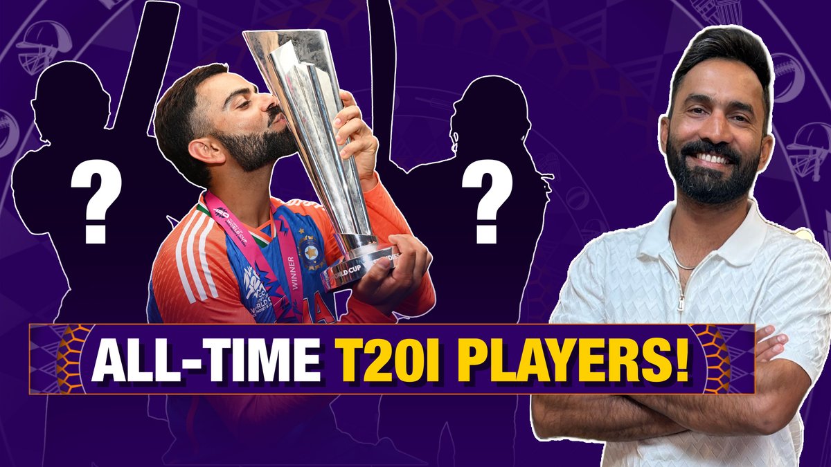 ๐จ Who are the greatest T20I playersโ Virat Kohli โ
DK reveals his all-time Top 5 T20I players, right here ๐ฅ