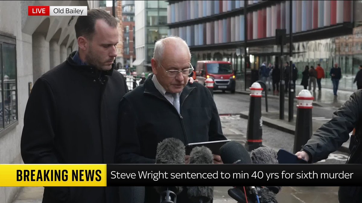 "We have endured 26 years of hell which will continue from today, onwards and forever". The father of Victoria Hall, who was killed by Steve Wright, speaks after the serial killer was sentenced for his daughter's murder. 📺 Sky 501, Virgin 602
