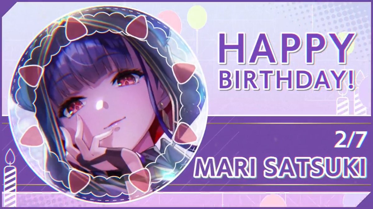 🎊🎂HAPPY BIRTHDAY！！🎂🎊 本日2月7日は、 第31C部隊所属 佐月マリの誕生日🎉 #佐月マリ生誕祭2026 #ヘブバン
