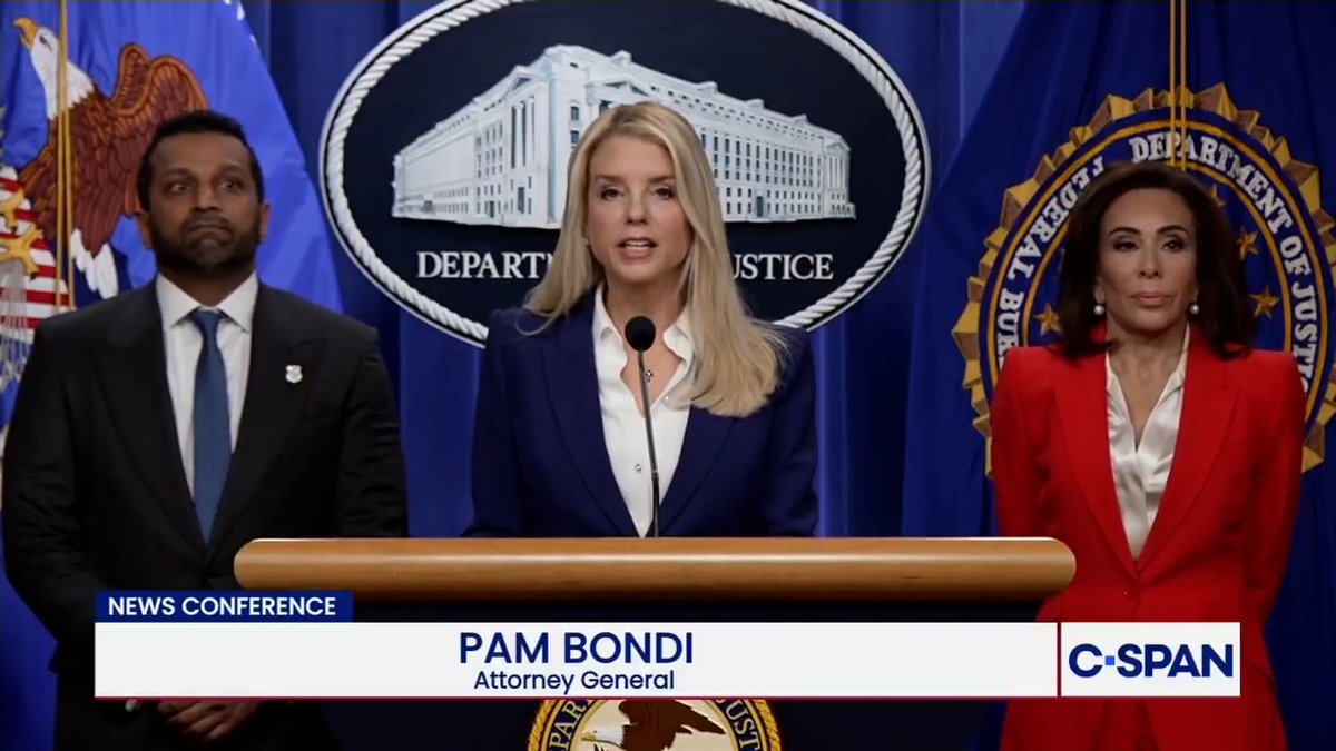 🚨 AG Pam Bondi: "Today, I am proud to announce that the FBI has arrested one of the key participants behind the Benghazi attack."