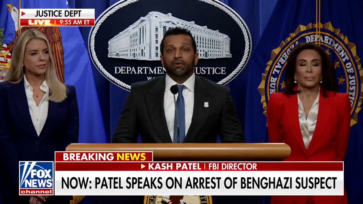 NEW: FBI Director Kash Patel touts a record-breaking run of captures, revealing the bureau brought in six of its most-wanted fugitives in a single year under President Trump's leadership. "We captured together, under President Trump's leadership, six of the FBI's most-wanted fugitives in one calendar year. To put that in perspective, that is two more than the entirety of the prior administration."