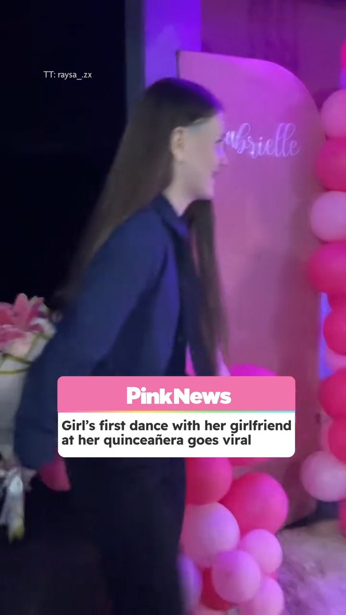 A girl has gone viral for sharing her first dance at her quinceañera. The video, posted to her TikTok account (raysa_.zx), shows them meet on the dancefloor and dance together.