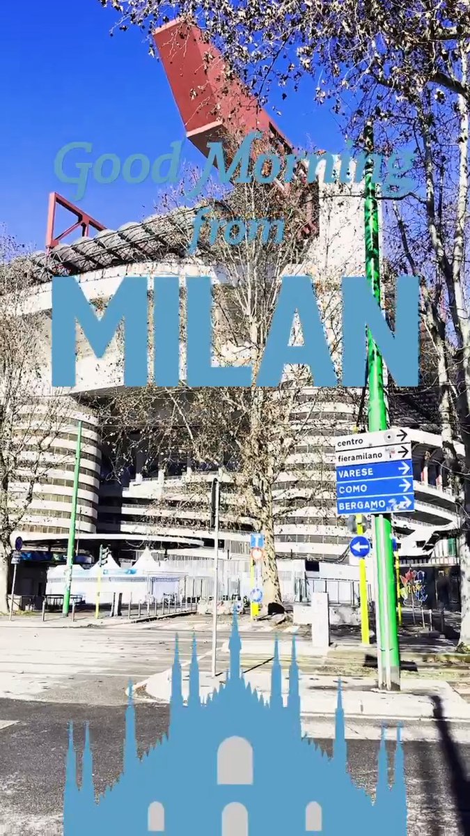 GOOD MORNING FROM MILAN! IT’S OPENING CEREMONY DAY! 🔥
