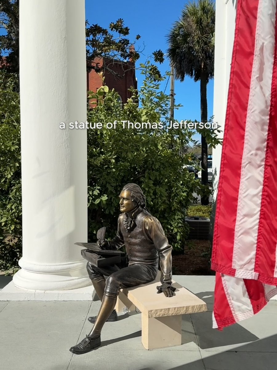 Placed at the heart of Jefferson County, the Thomas Jefferson Statue celebrates his contributions to our Republic. While other states tear statues down, Florida puts them up to honor our Founders and their enduring legacy. America250FL