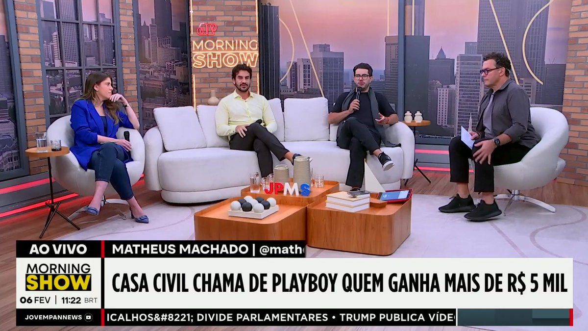 CASA CIVIL chama quem ganha mais de R$ 5 mil de "PLAYBOY" 📺 Confira na íntegra: #MorningShow