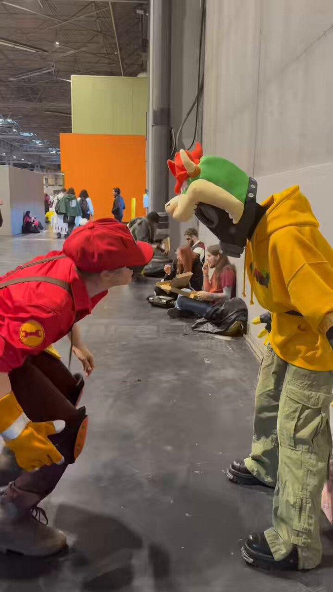 That one part at the end of Mario where bowser chases you to a button