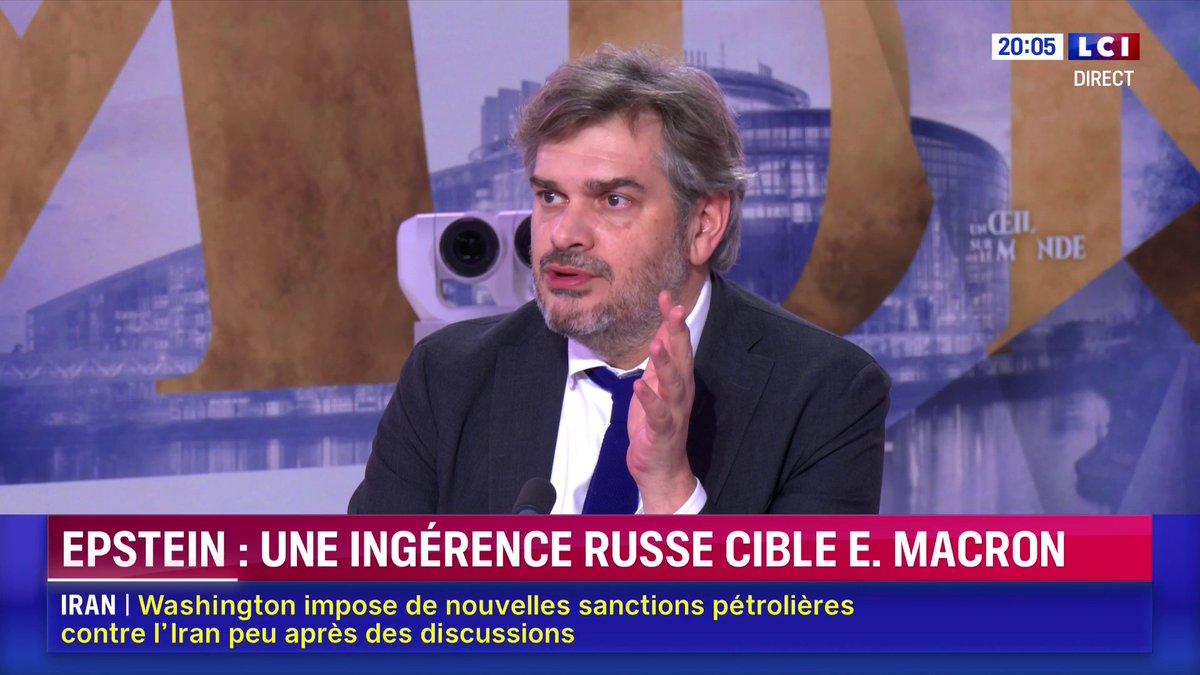 Epstein : une opération d’ingérence russe ciblant Emmanuel Macron détectée 🗣️ "Cela devrait nous inciter à réfléchir quand on veut reprendre des contacts avec Moscou, Poutine est en guerre pas seulement contre l'Ukraine mais contre l'Europe et l'Occident." - Étienne Etienne Gernelle