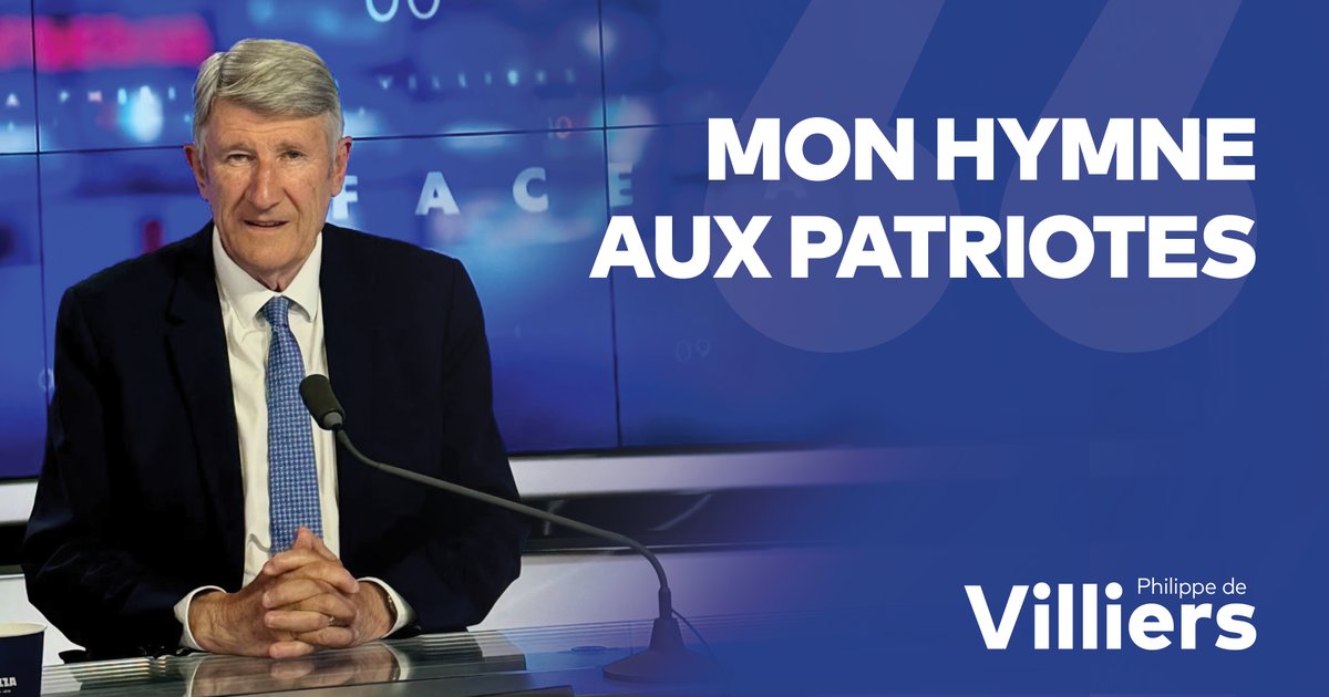 🇫🇷 Hymne aux patriotes. 🔗 Émission complète : #FaceAPhilippeDeVilliers #FADV #CNews