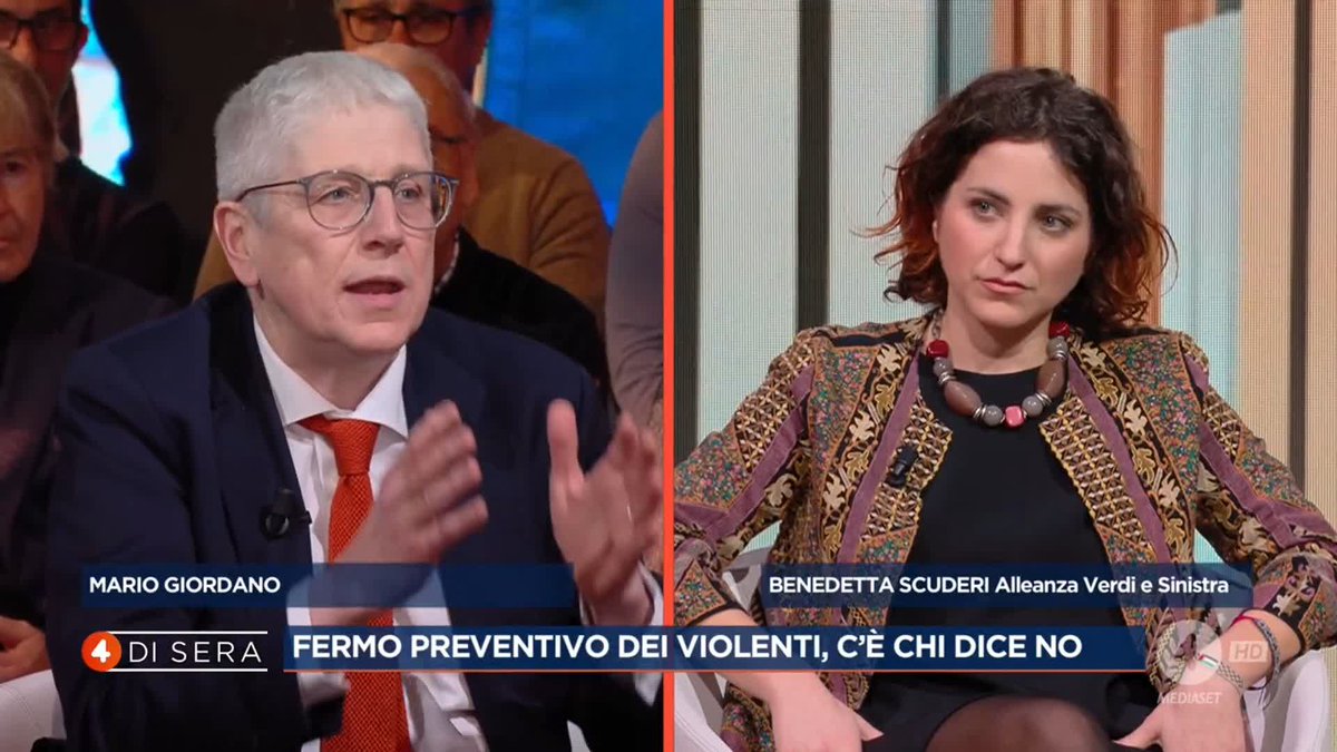 "L’unica libertà negata in questo Paese è la libertà dei cittadini di circolare tranquillamente per le strade e quella di chi vuole manifestare pacificamente" Mario Giordano a #4disera