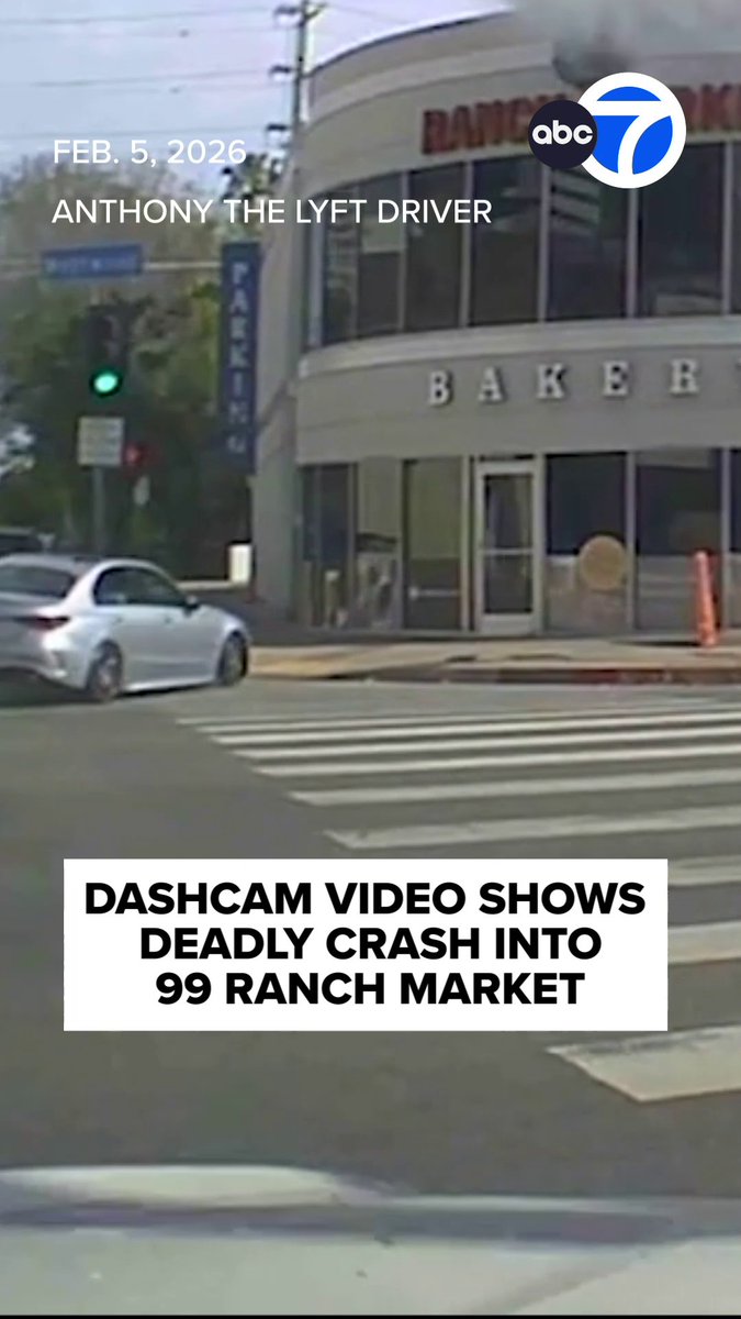 Harrowing dashcam video shows a car slamming into a 99 Ranch Market in Westwood. Three people were killed in the crash -- two store employees and a customer.